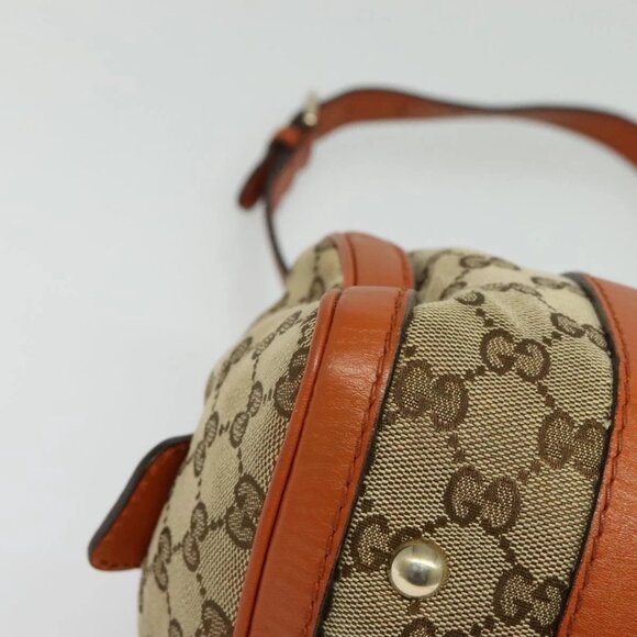 GUCCI GG Canvas Hand Bag 2way Beige Gold 269876 Auth 141858 - Picture 4 of 16